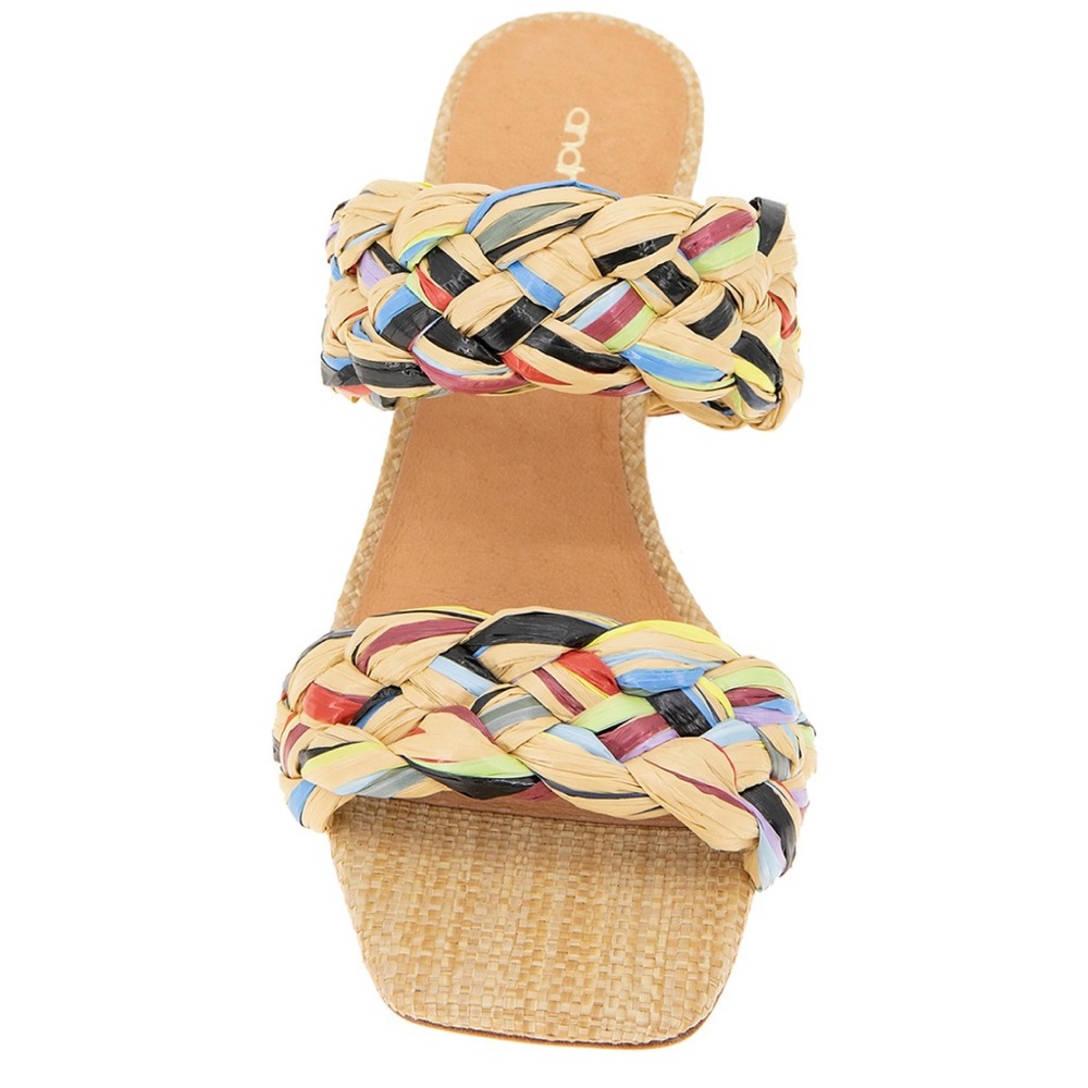 Andre Assous Multicolor Braided Sandals